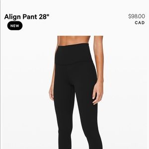 Lulu lemon align pant